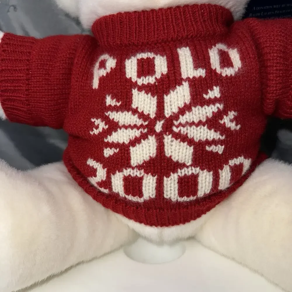 NWT Polo Ralph Lauren Teddy Bear Millennium 2000‎ Y2K Holiday Christmas Gift Toy